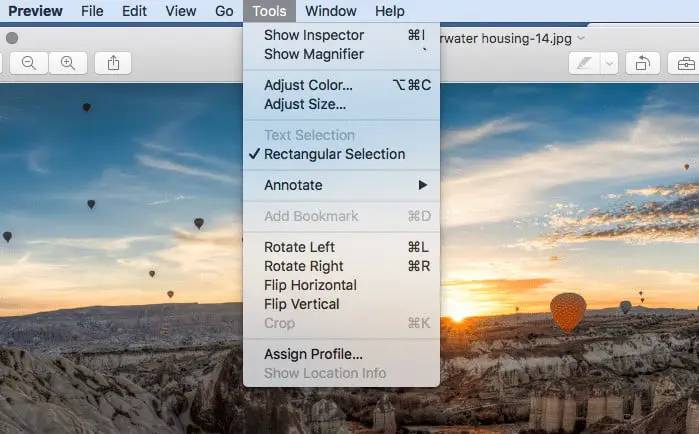 OSX preview image resize
