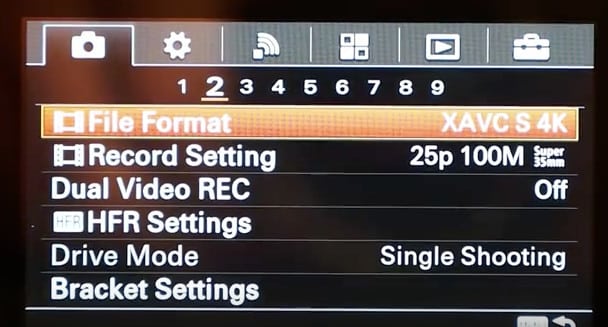 Sony A6300 settings, tips, tricks