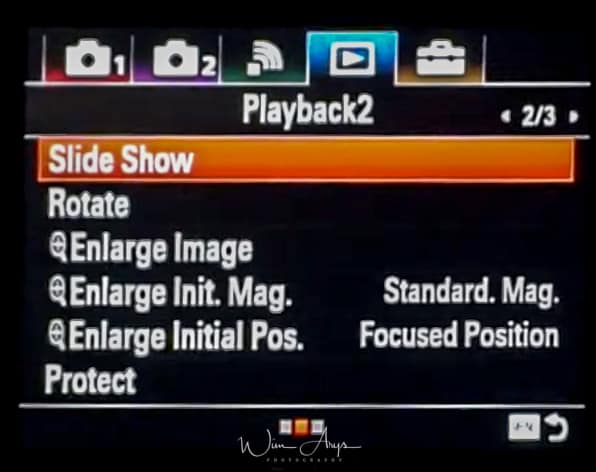 Sony ILCA-99RM2 playback icon page 2