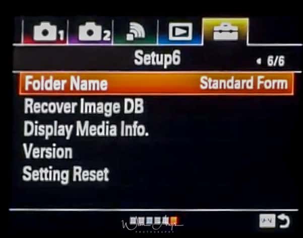 Sony ILCA-99RM2 setup icon page 6