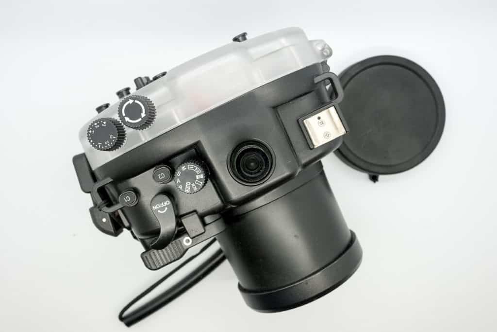 Meikon underwater housing top view