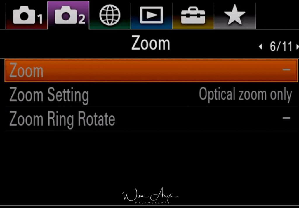 Zoom Settings