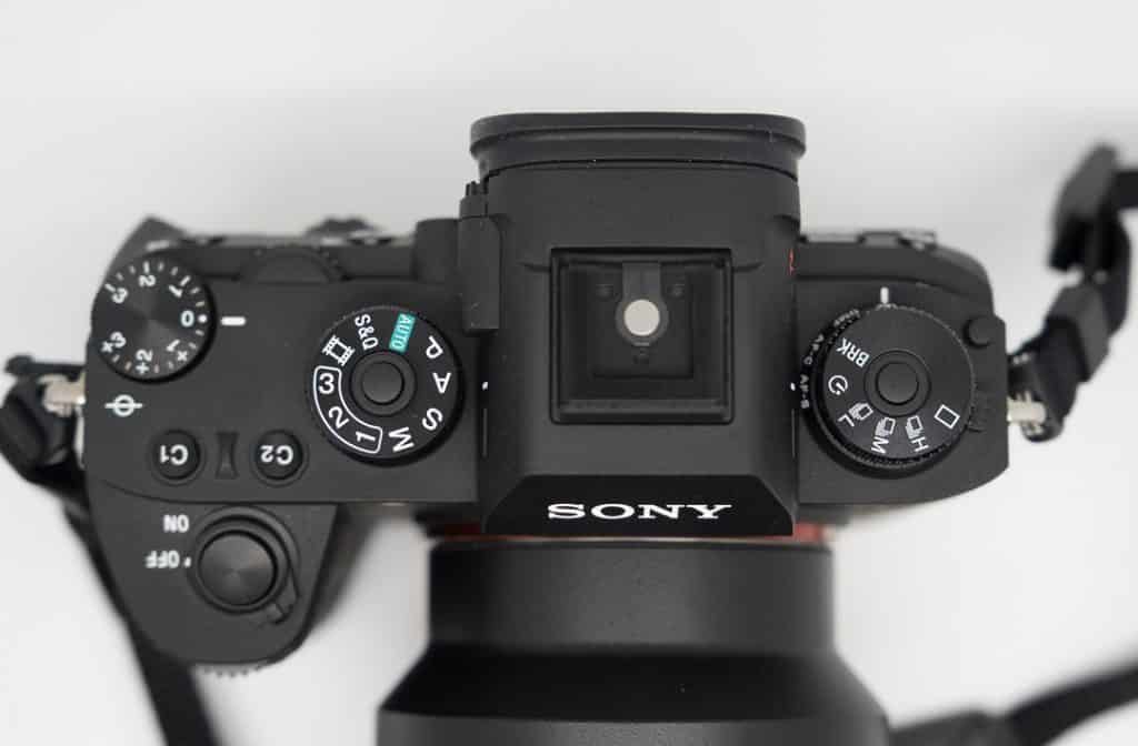 Sony, A9, ILCE-9, top view