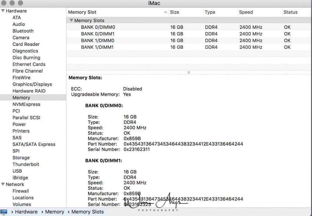 iMac 2017 RAM MrMemory.co.uk