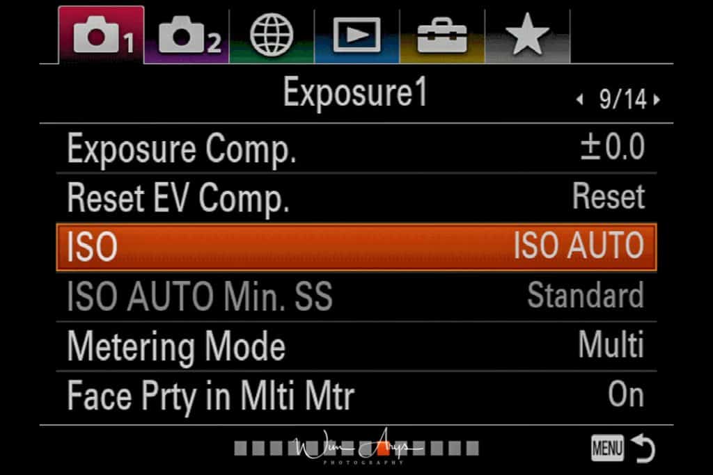 Minimum shutter speed with auto ISO