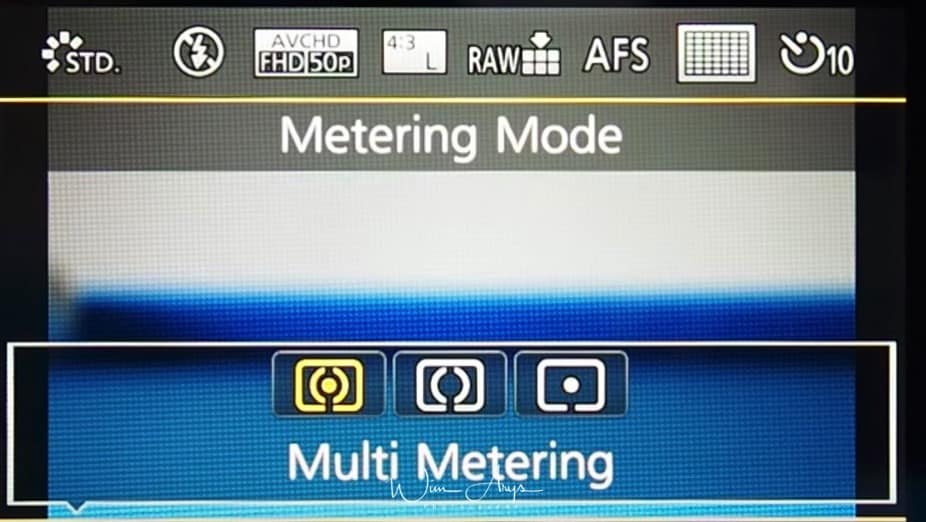 Q Menu metering mode