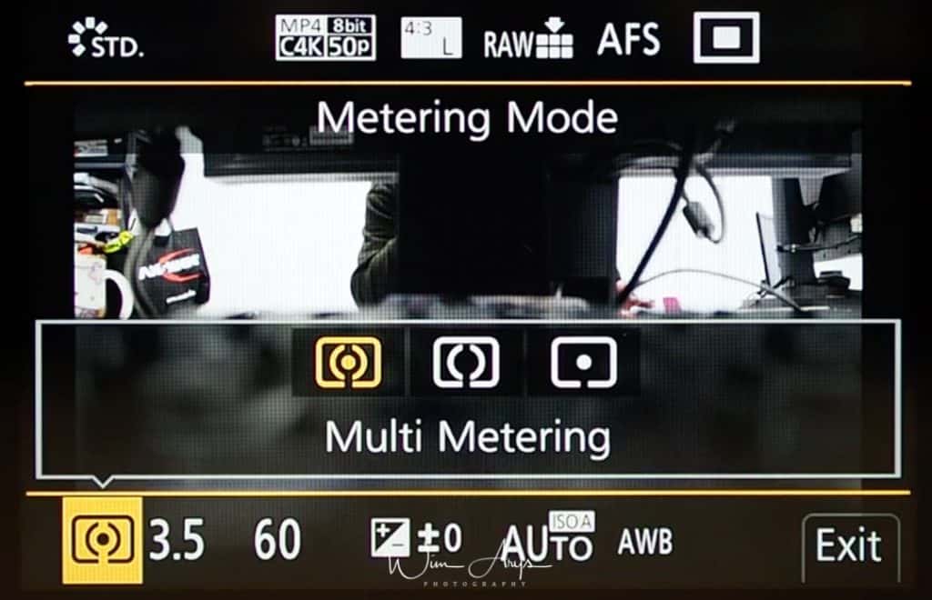 Q Menu Metering Mode