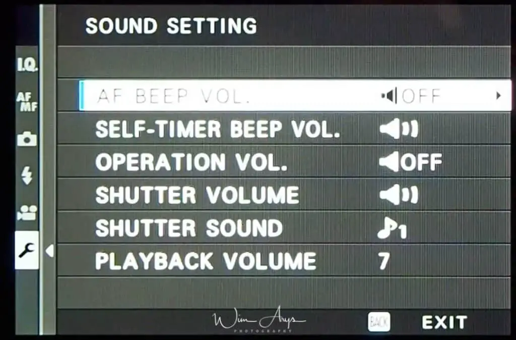 Movie Audio setting