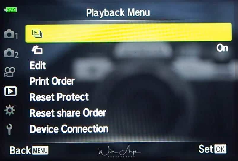 Playback Menu