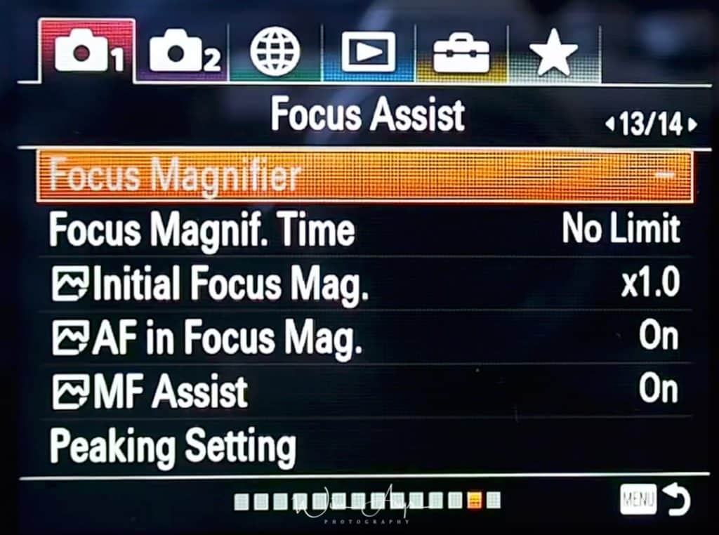 Focus Assist Settings