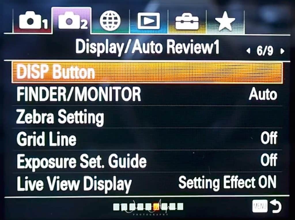 Dispaly And Auto Review settings for movies page 1