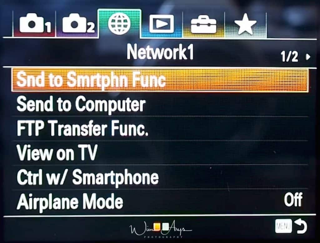 Network Settings page 1