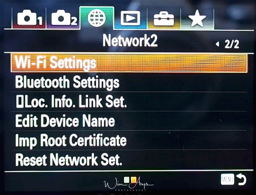Network Settings page 2