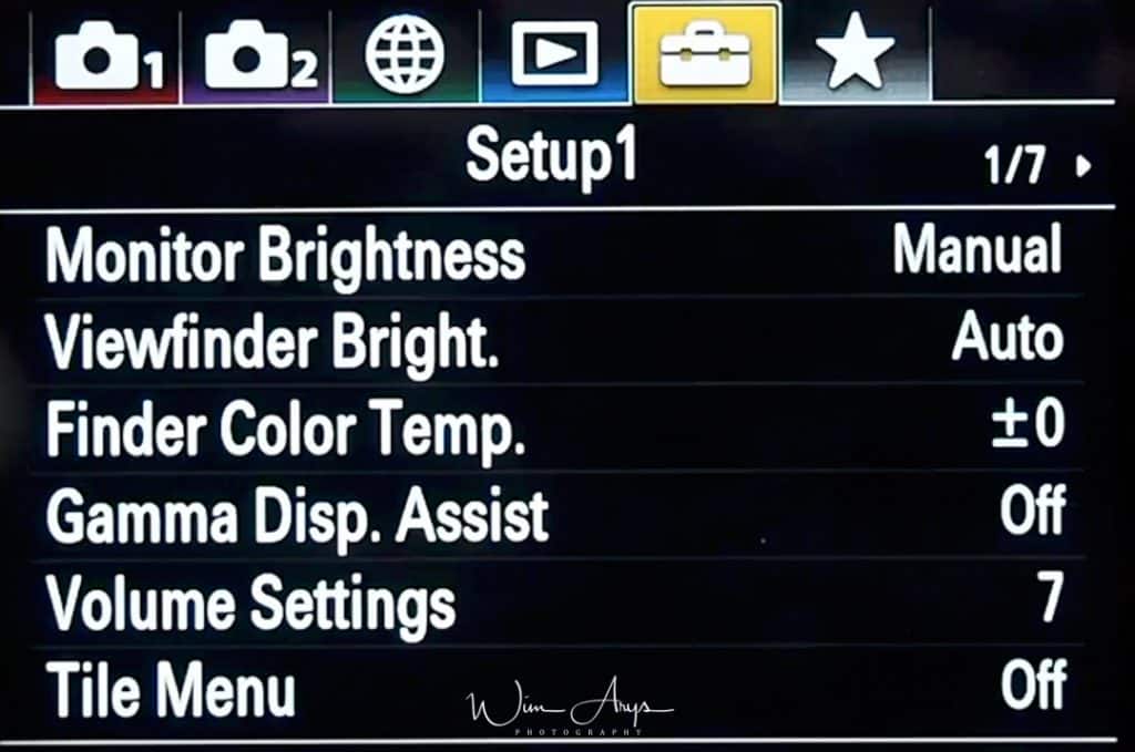 Sony RX100 6 Menu page 28