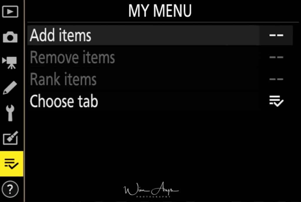 My Menu