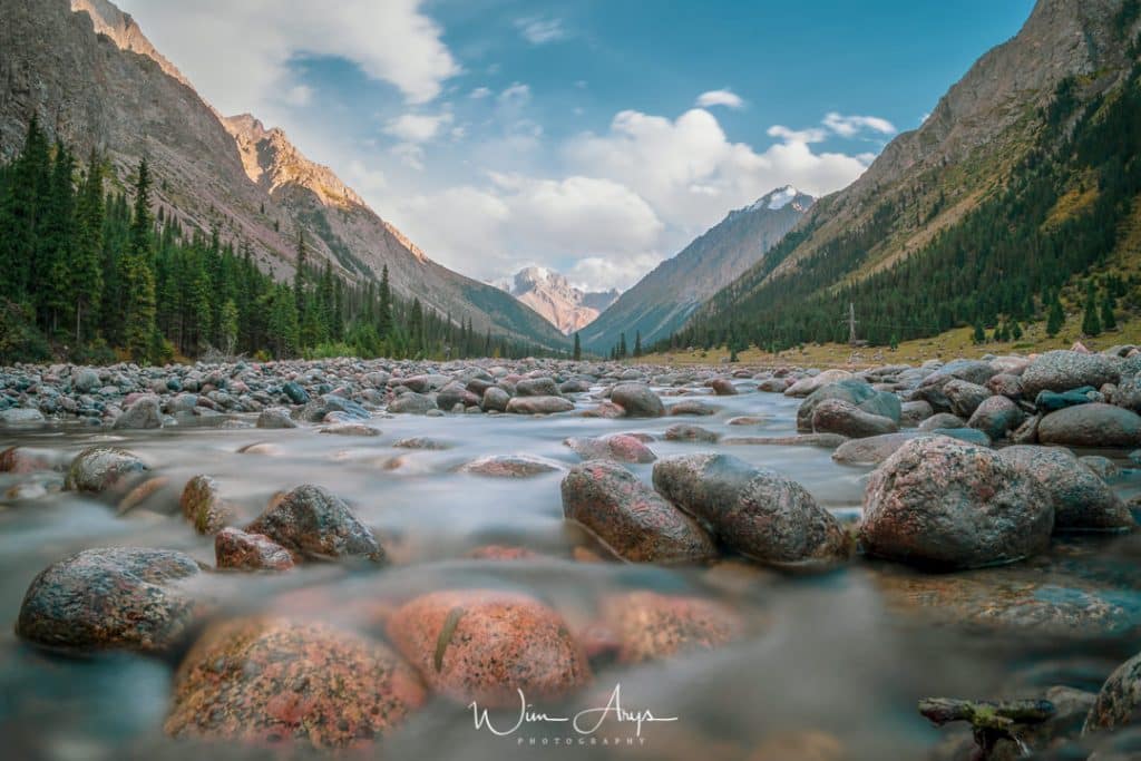 Nikon Z7 demo, long exposure, Kyrgyzstan, Mountains, river, snow, Wim Arys photography