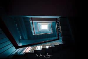 Nikon Z7 sample, interior, stairwell, long exposure, Realestate, Wim Arys photography, Wim Arys