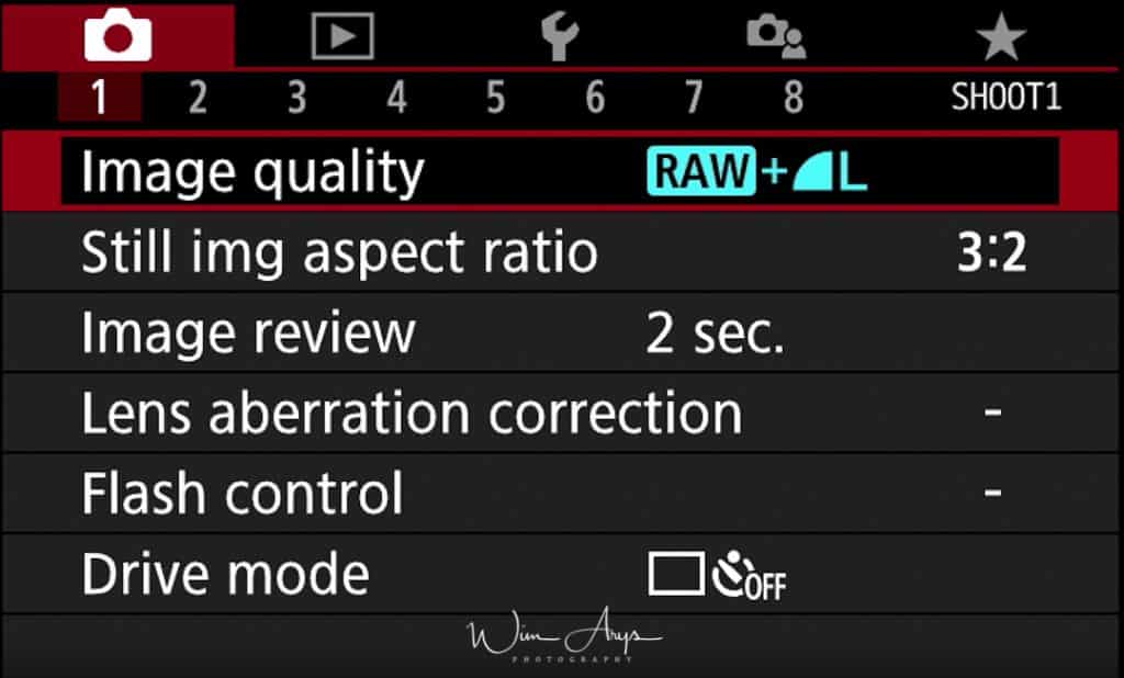 Canon EOS M50 red camera icon page shoot1