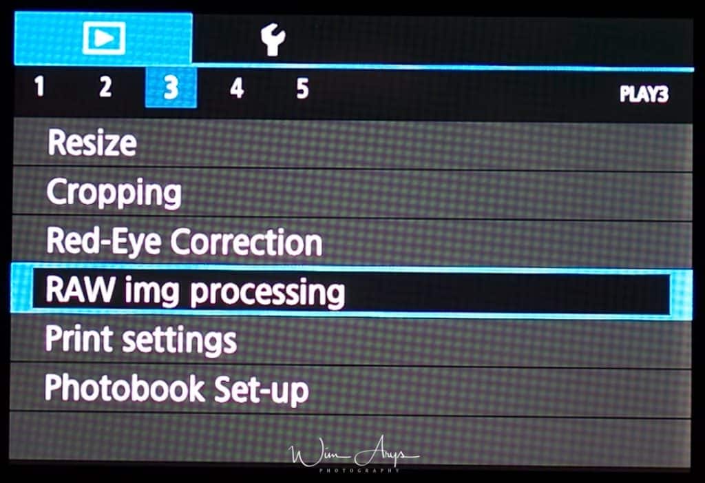 Canon EOS M100 playback Menu page 3