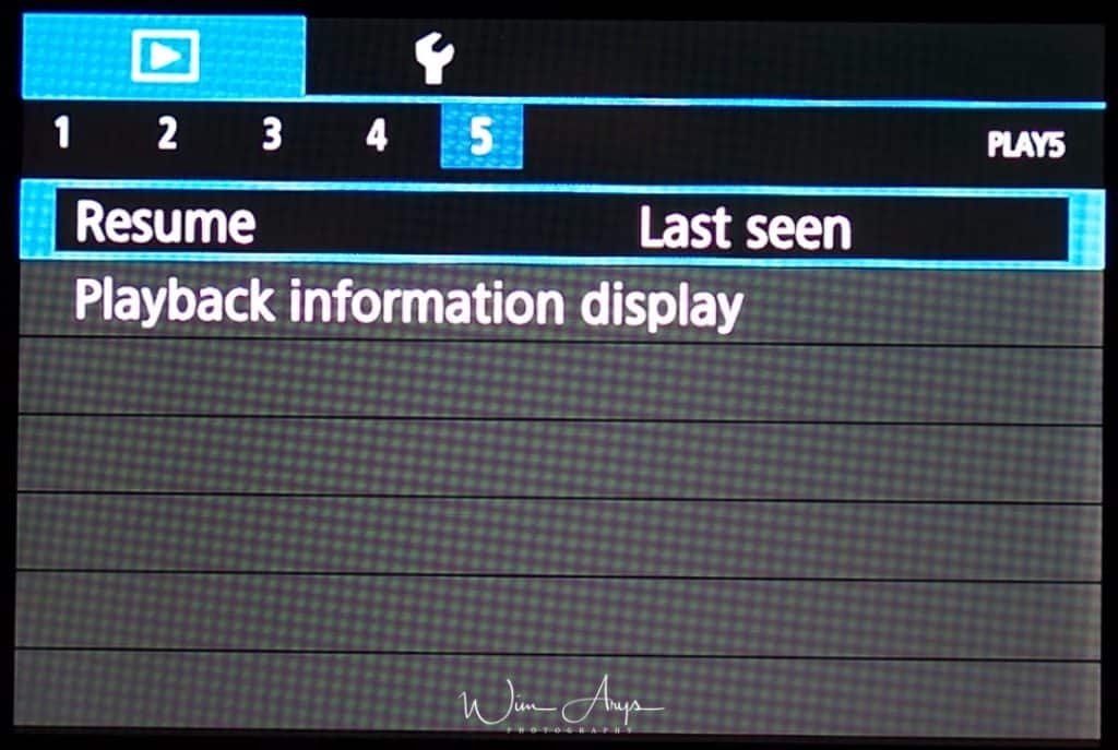 Canon EOS M100 playback Menu page 5