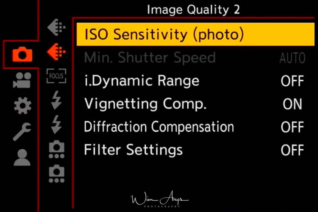 Panasonic S1, photo settings, image quality, page 2