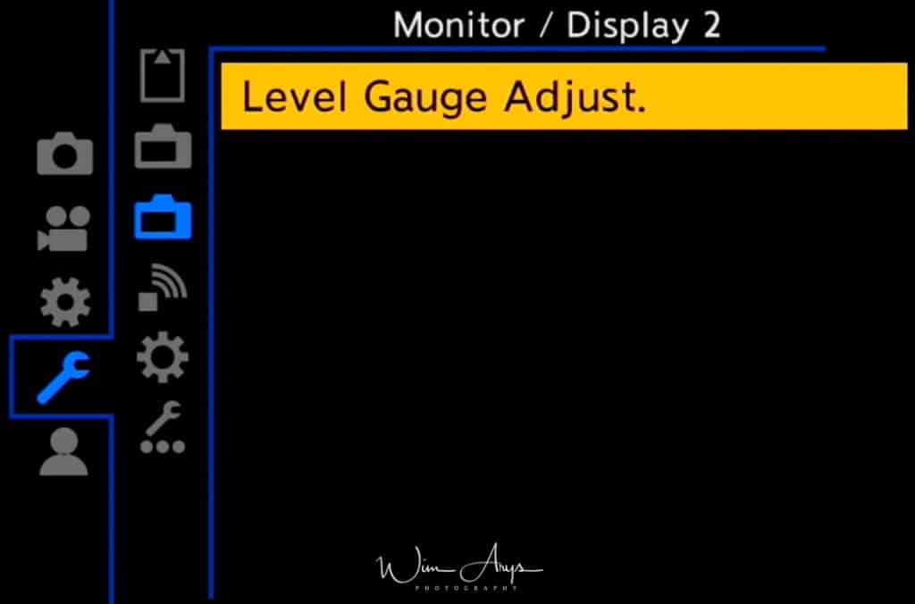 Panasonic S1, setup menu, page 3