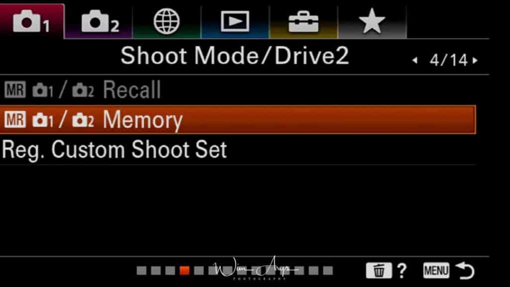 Menu, Red Camera Icon, page 4