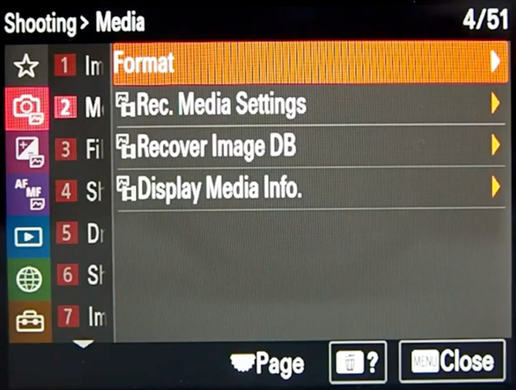 Sony A7s Iii Shooting Menu 4