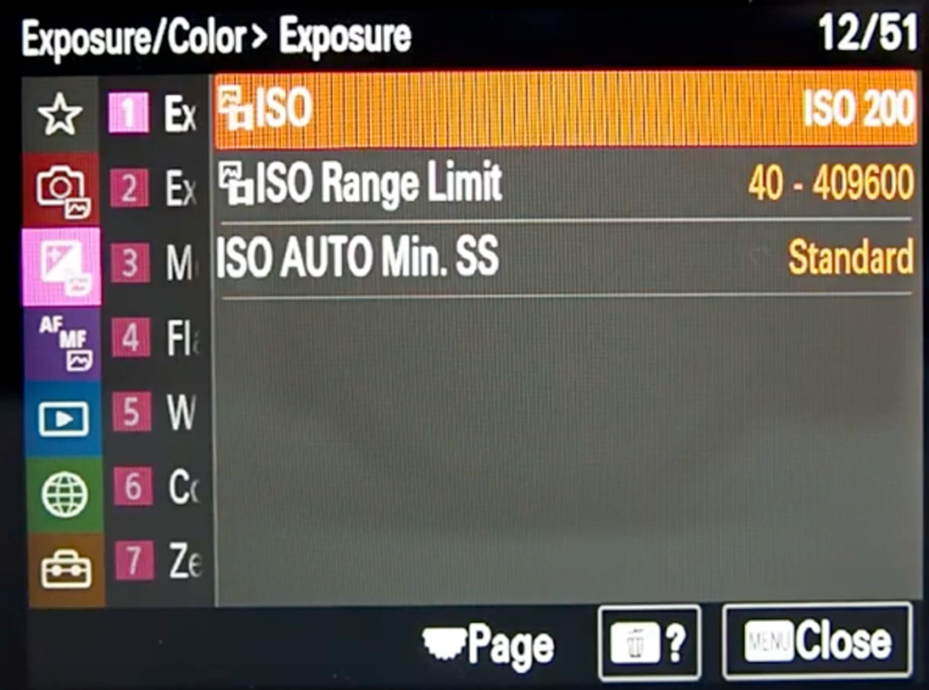 Sony A7s Iii Shooting Menu 12