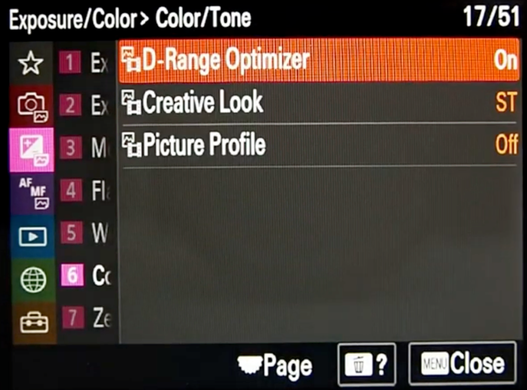 Sony A7s Iii Shooting Menu 17