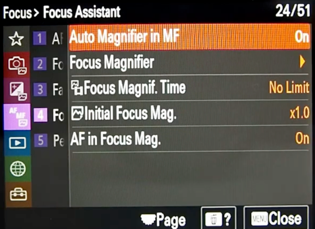 Sony A7s Iii Shooting Menu 24