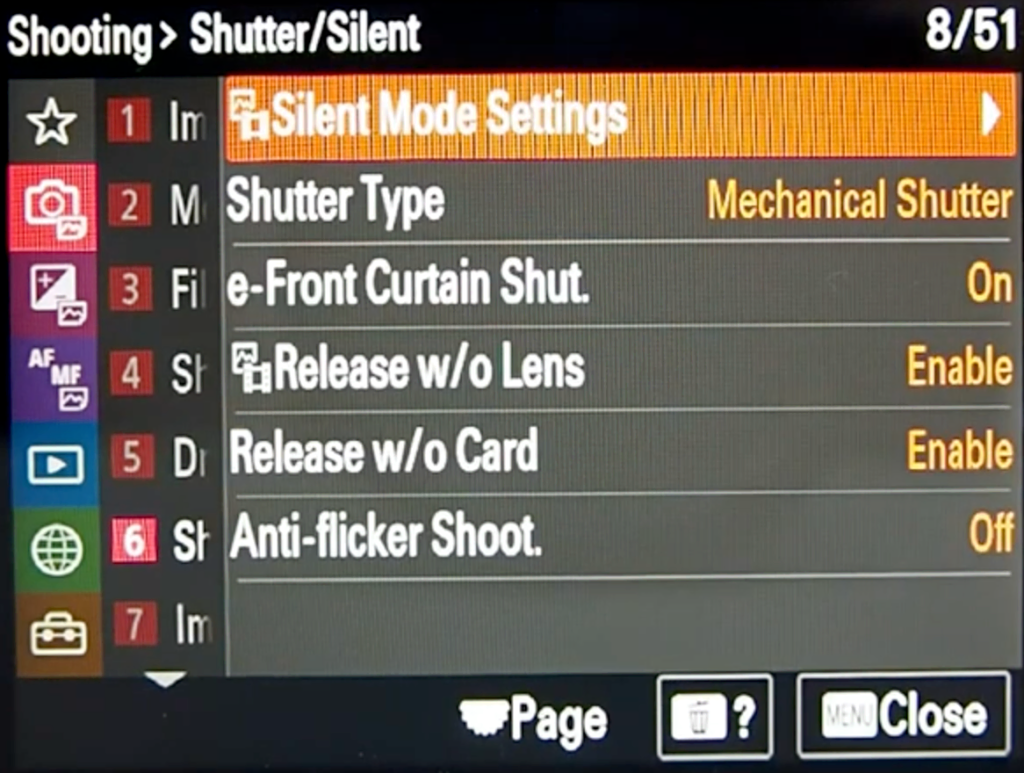Sony A7s Iii Shooting Menu 9