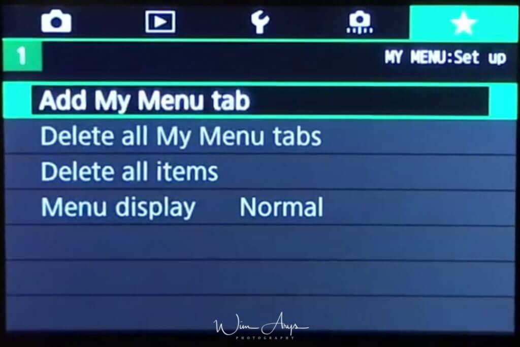 EOS RP My Menu