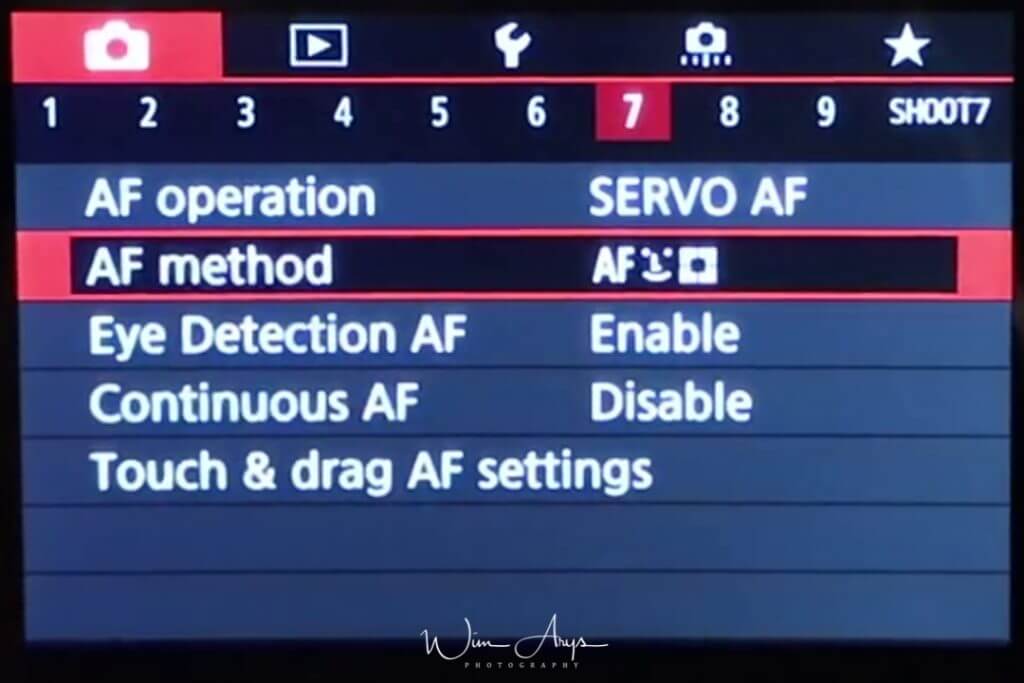 Canon EOS RP red camera icon page shoot 7