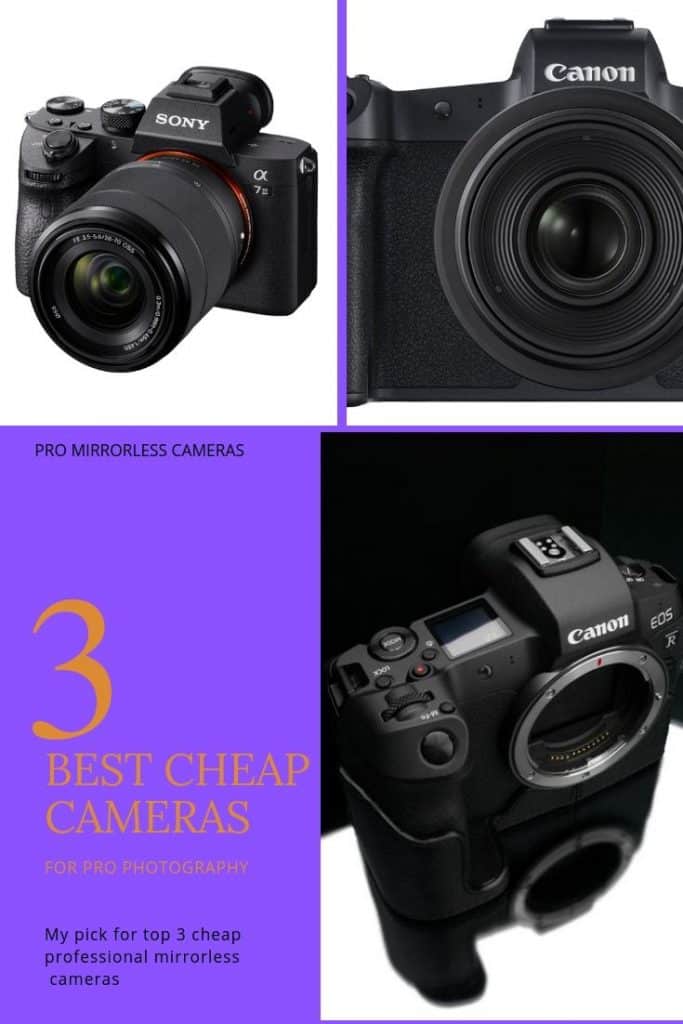 top 3 best cheap mirrorless cameras