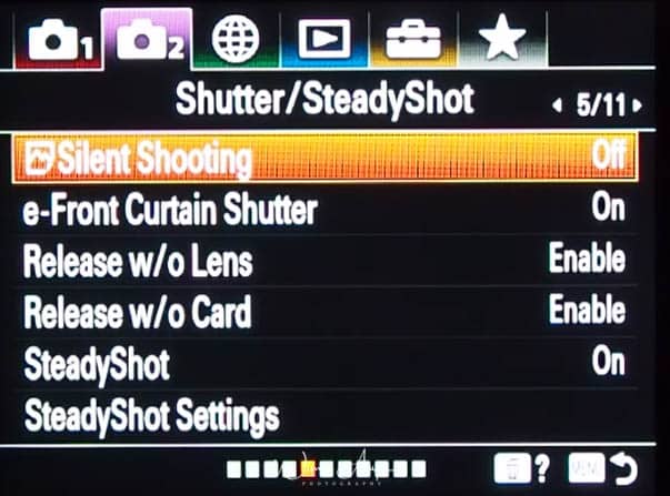purple movie icon page 5 (shutter and steady shot settings)
