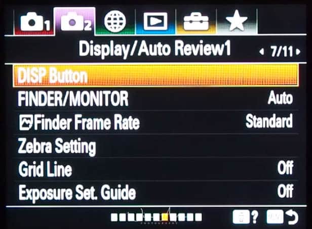 purple movie icon page 7 display and auto review settings page 1