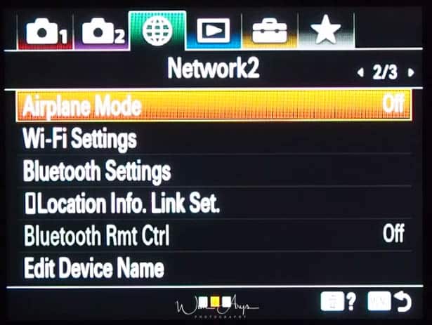 network settings page 2