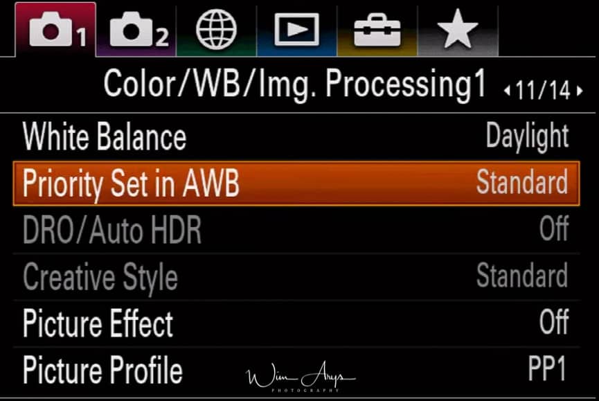 camera settings page 11 of 14