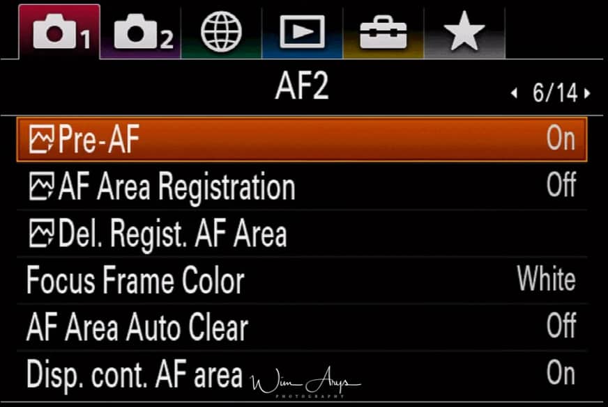 camera settings page 6 of 14