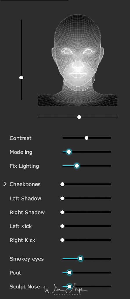 PortraitPro 2019 Skin Lighting @ Coloring module