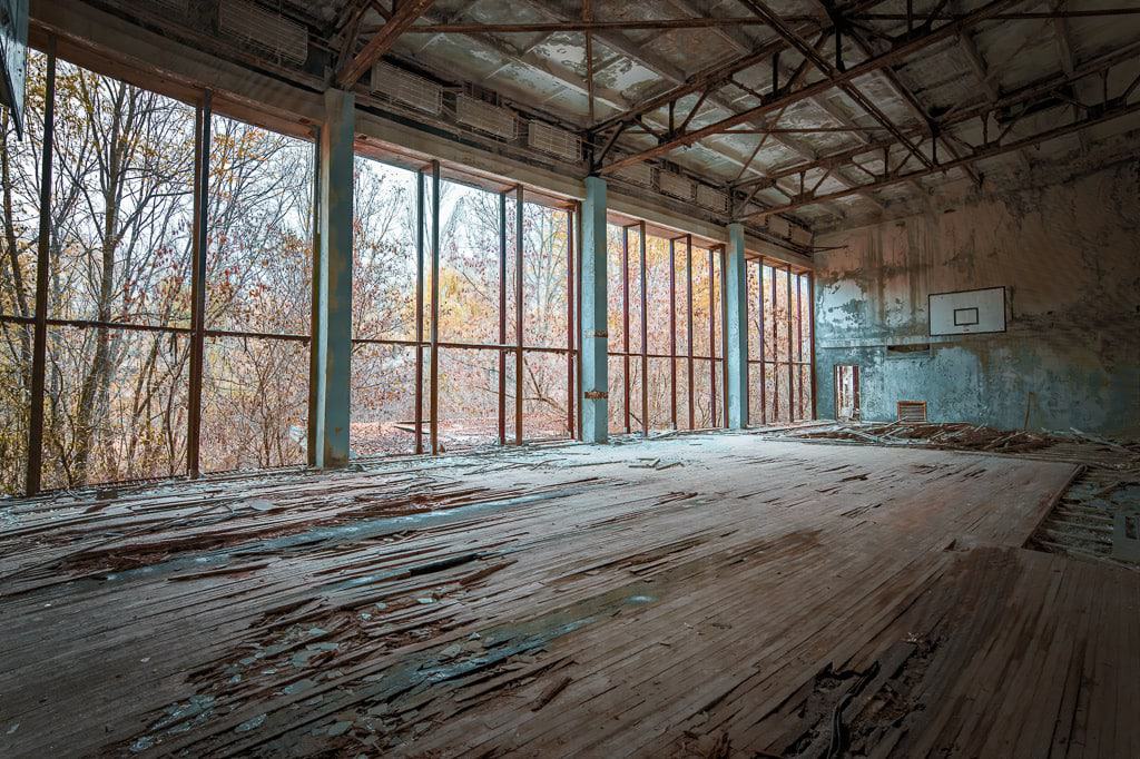 Chernobyl basketbal court