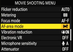 Nikon Z6 Ii Movie Shooting Menu Page 3