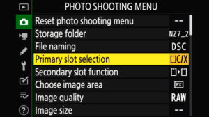 Z6 Ii Photo Shooting Menu