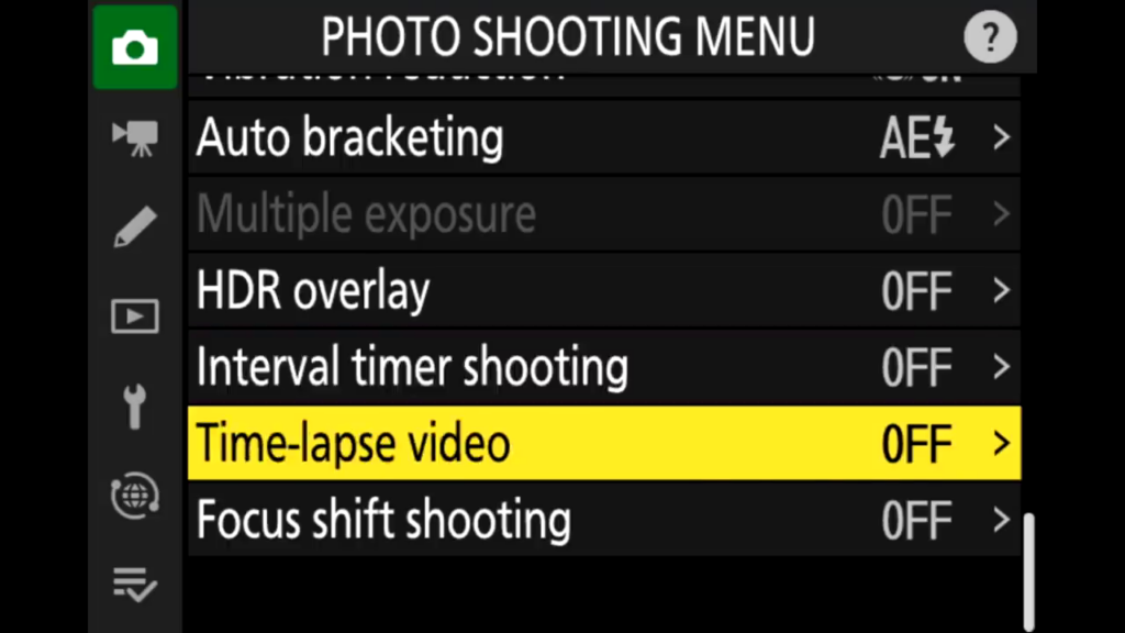 Nikon Z9 Photo shooting menu page5