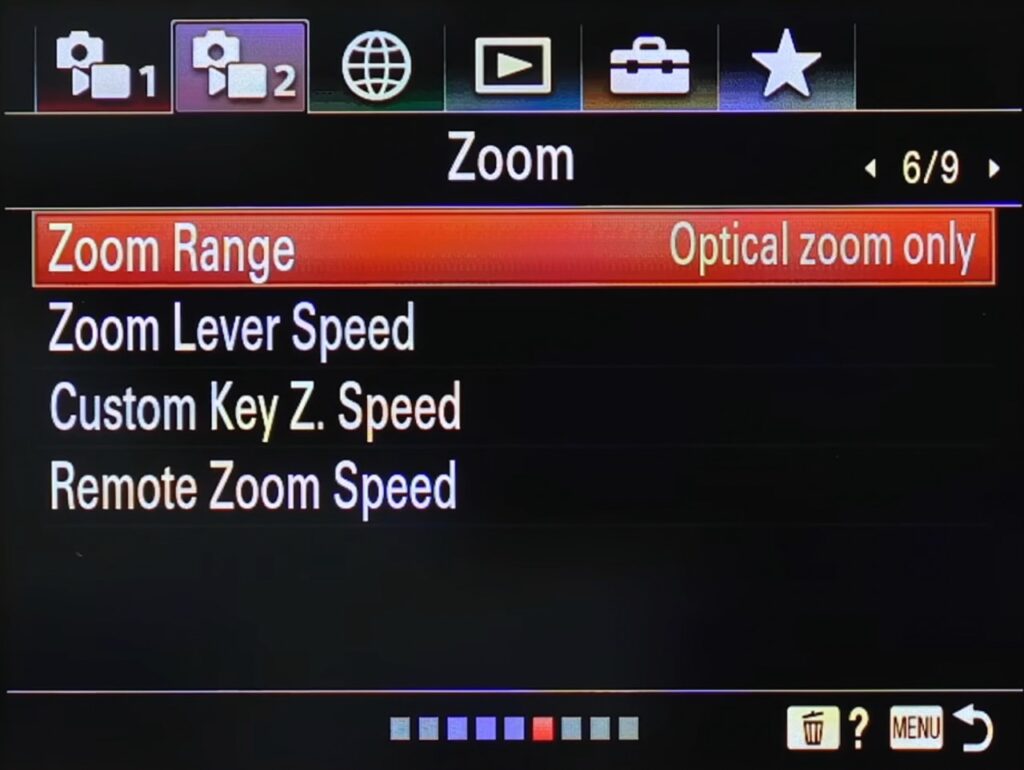 zv e10 menu 6 9