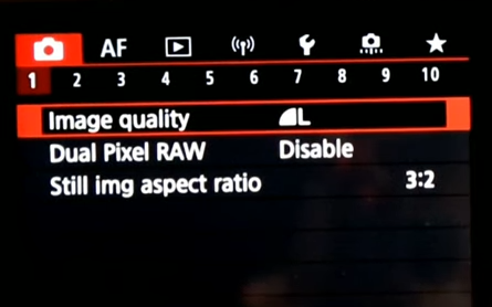 canon eos r10 menu explore r10 full menu explore 00 00 05