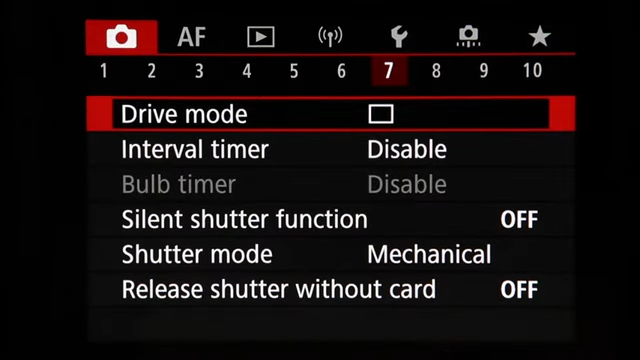 canon eos r7 menu setup part 1 00 25 40