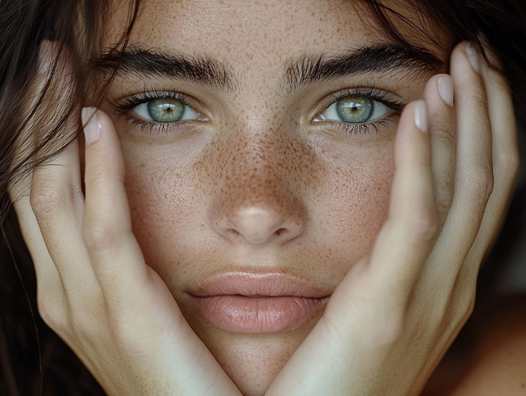 closeup portrait of a woman 