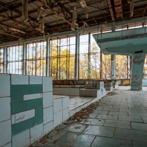 Pripyat azure swimming pool